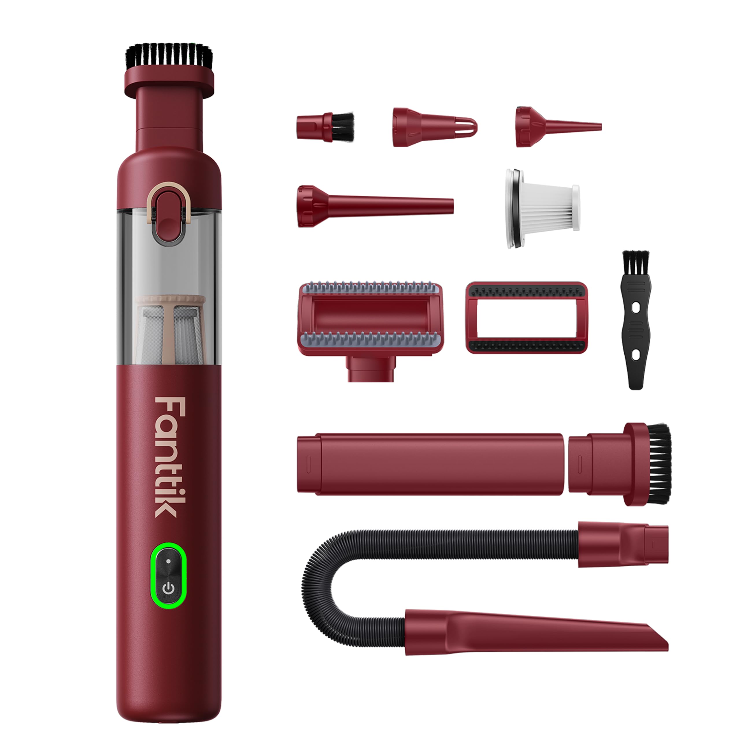 Amazon | Fanttik Slim V8 Apex ハンディクリーナー 車用掃除機 19KPa